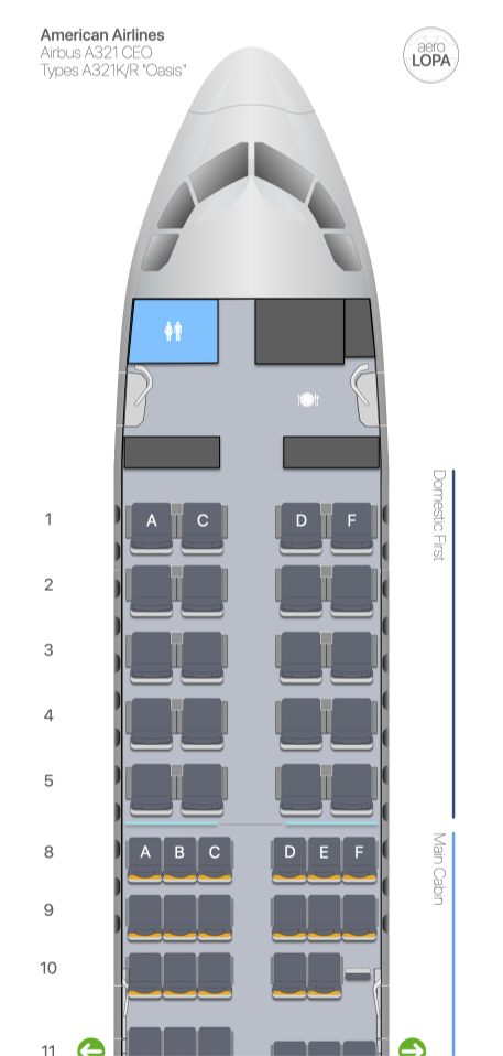 aerolopa seat chart a321